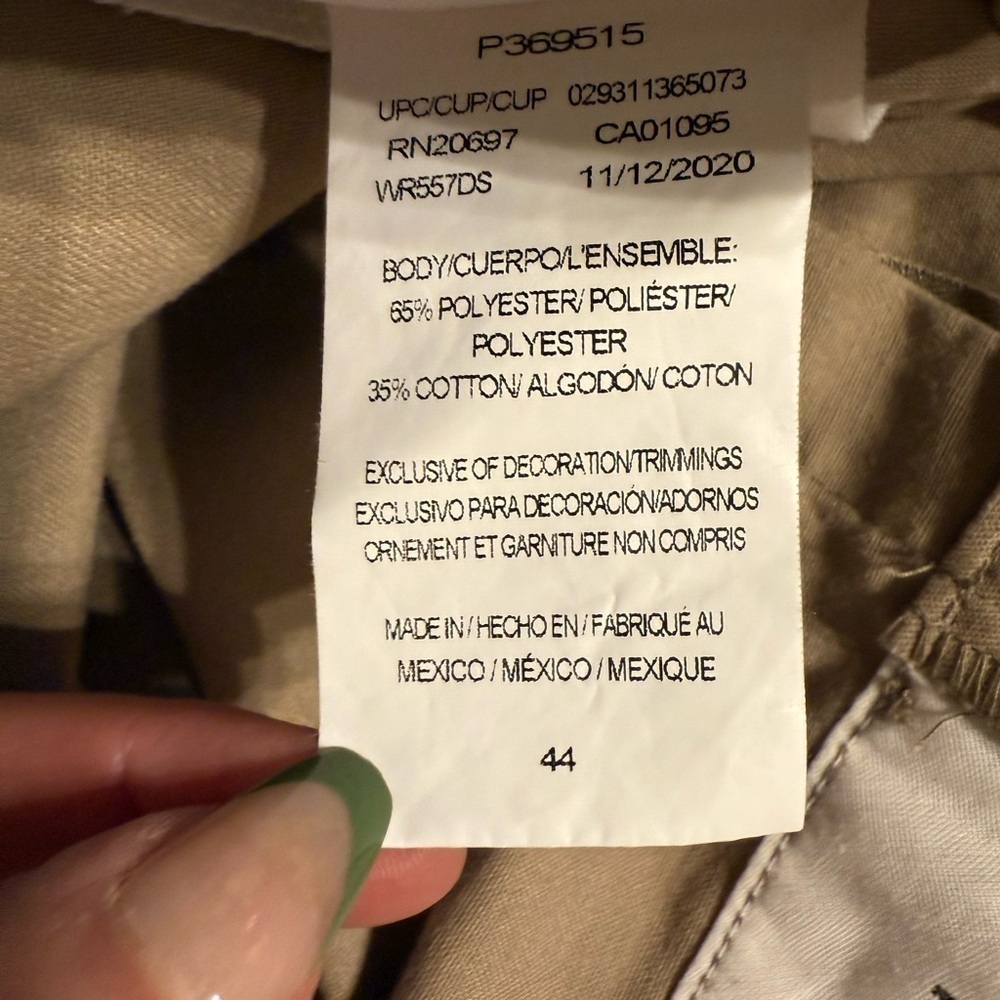 NWOT Dickies Mens Cargo Shorts Khaki/Tan Flat Front Size 44 Belt Loops - Picture 6 of 9